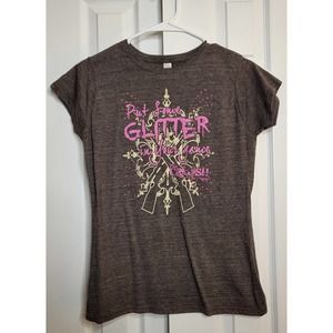The Crush with Lee & Tiffany Hunting Graphic Tee- Size Medium